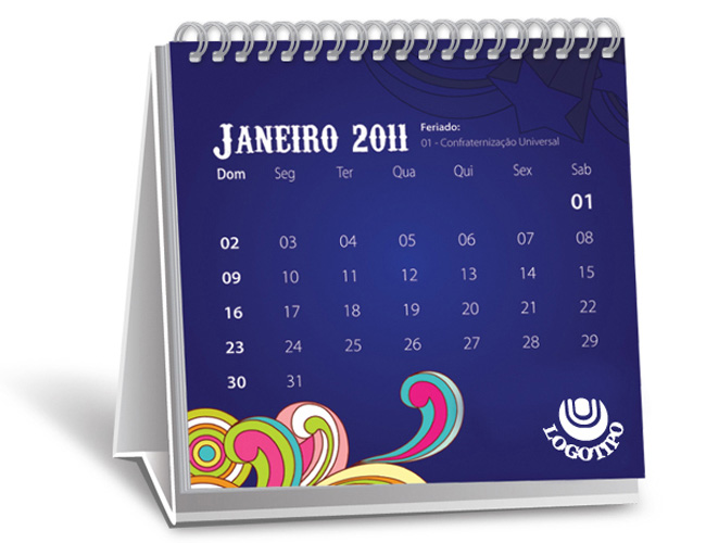 03 - CALENDRIO DE MESA QUADRADO